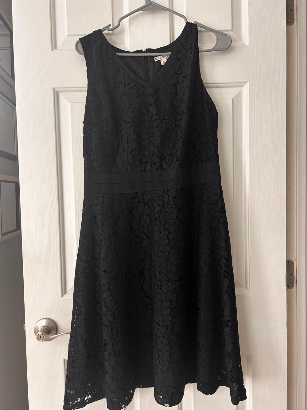 Merona Black Lace A-Line Dress